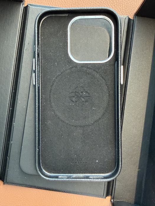 Кожен кейс за iPhone 15 Pro GOLDEN CONCEPT