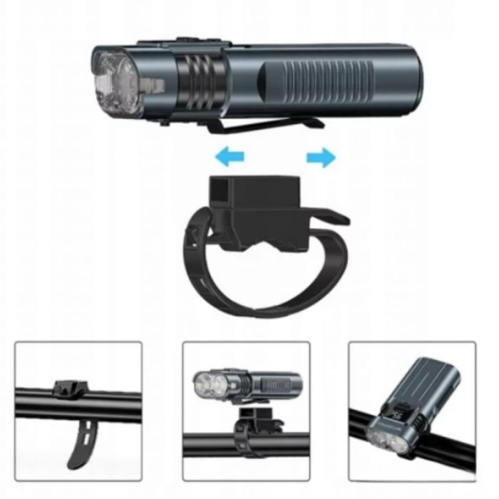 Мощен Led фар за велосипед и фенер 2в1 BL-SM-220 - сигурно и мощно кар