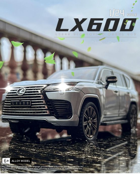 Macheta jucărie Lexus LX600, noua, metalica, 1:24