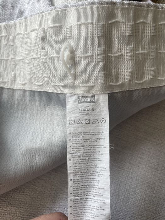 Draperii Hitra Jysk 2 buc semiopace 140/260cm