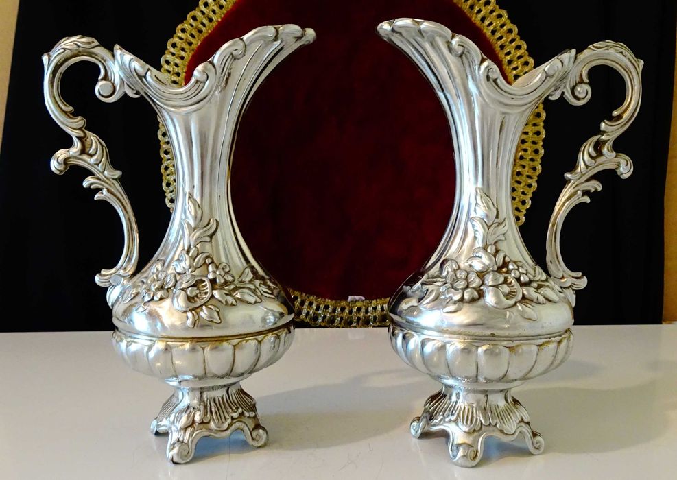 Италианска релефна кана от калай,барок