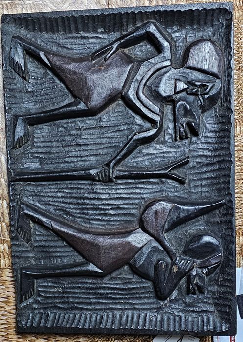 Tabouri vechi lemn sculptat