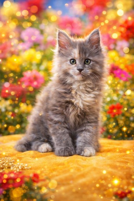 Мейн кун котята  мальчик и девочка