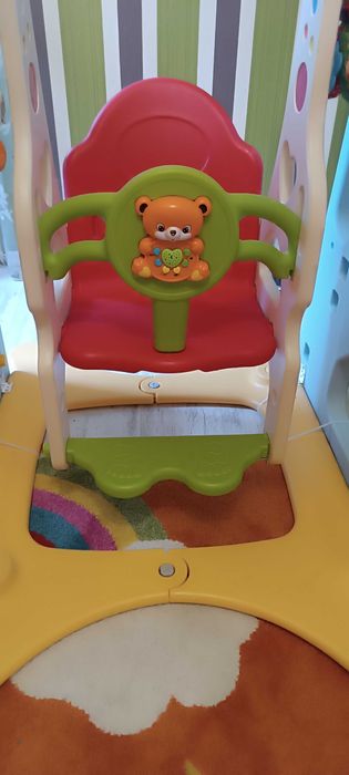 Детска пързалка с люлка Happy Bear