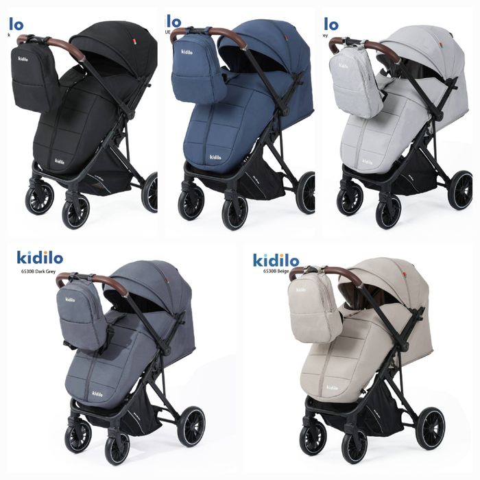 Коляска чемодан с перекидными ручками легко складывается Коляска в сам