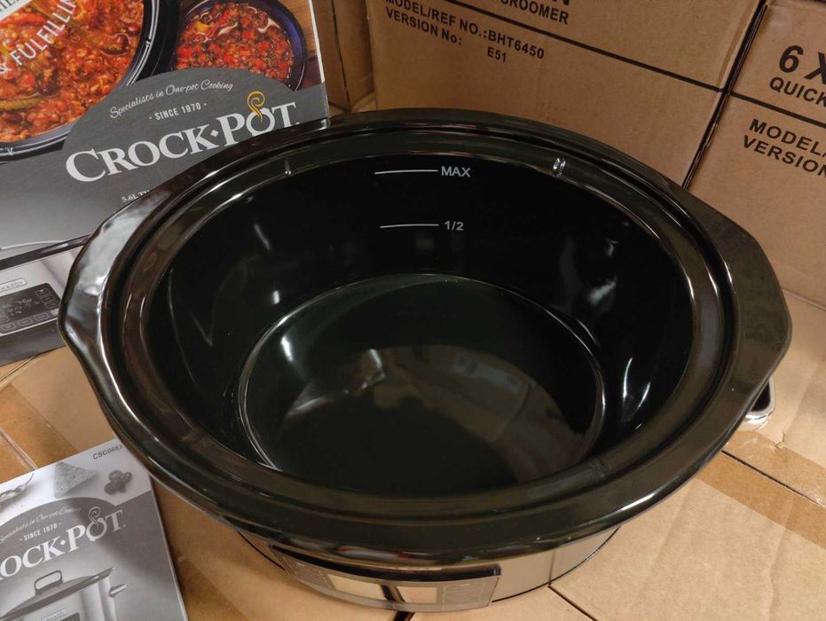Уред за бавно готвене Crockpot Digital TimeSelect 5.6L с керамичен съд