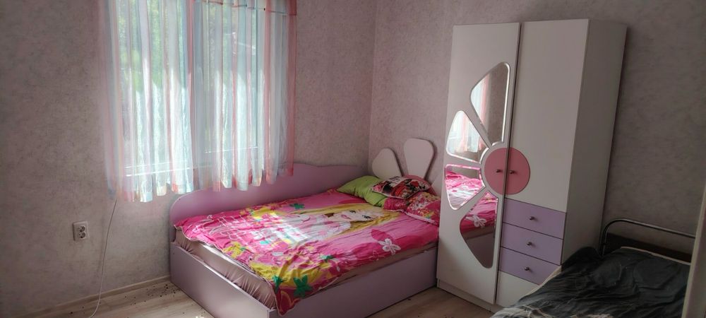 Двуетажна къща с двор с лозе и овощки