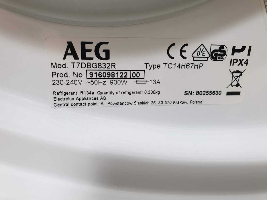 AEG Lavatherm Сушилня с Термопомпа 12м Гаранция