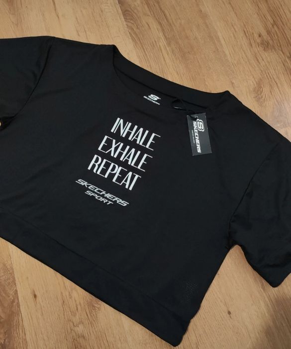 Tricou dama Skechers cropped oversize mărimea L