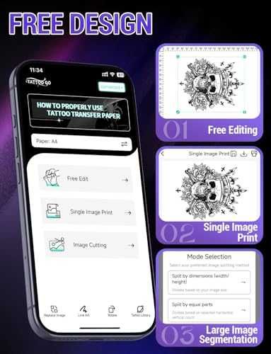 Нов Преносим тату шаблон принтер без мастило Android трансферна хартия