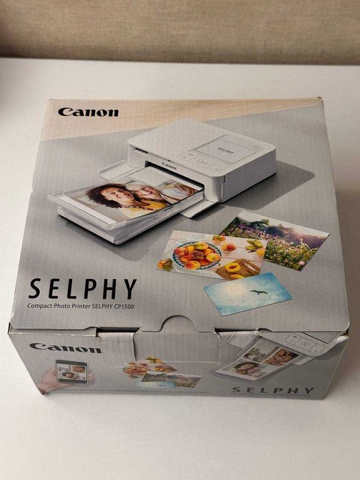 Canon Selphy CP1500 + Baterie Externă + Set 70+ Foi (Ca Nouă)