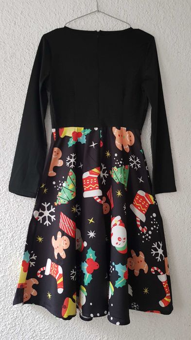 Дамска Коледна рокля размер S - НОВА