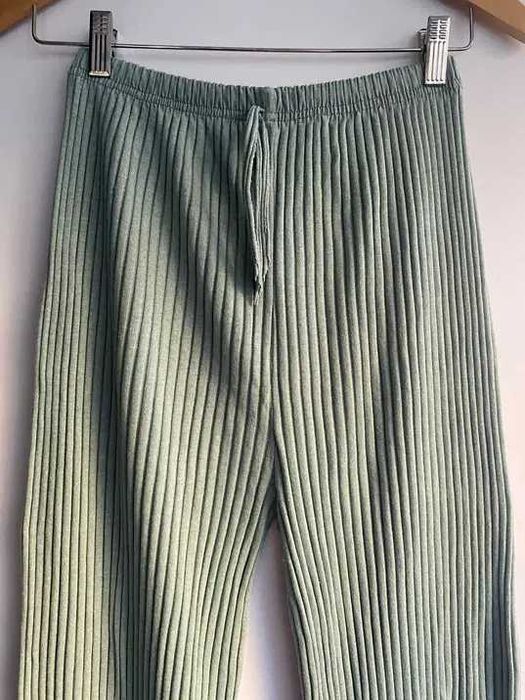 Pantalon casa/Pijama, dama, masura S/M, kaki+gri, nou