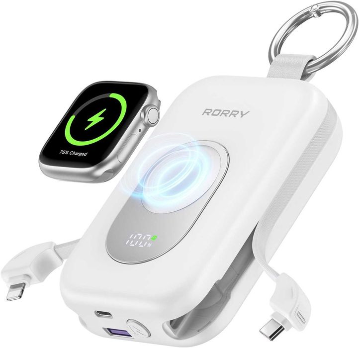 Мощна външна батерия RORRY CharmGo 20000mAh 30W PD – За iPhone, Apple Watch и iPad