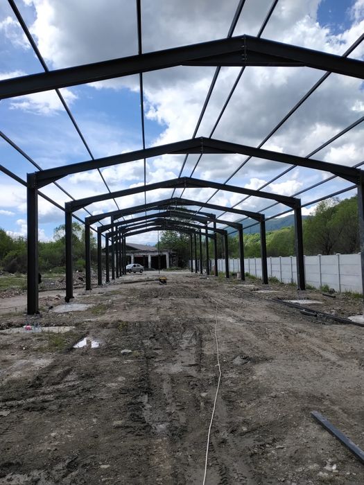 Vând hale metalice lucrăm fără avans