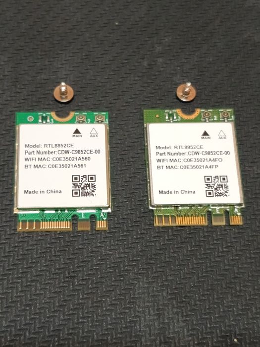 Placă Wireless Wi-Fi 6E - Realtek RTL8852CE interfață M.2/NGFF 2230 Tri-Band 2,4/5/6 GHz Bluetooth 5.3 viteză 5,4 Gbps - NOU