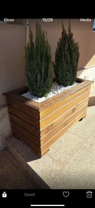 Кашпи дървена по желан размер