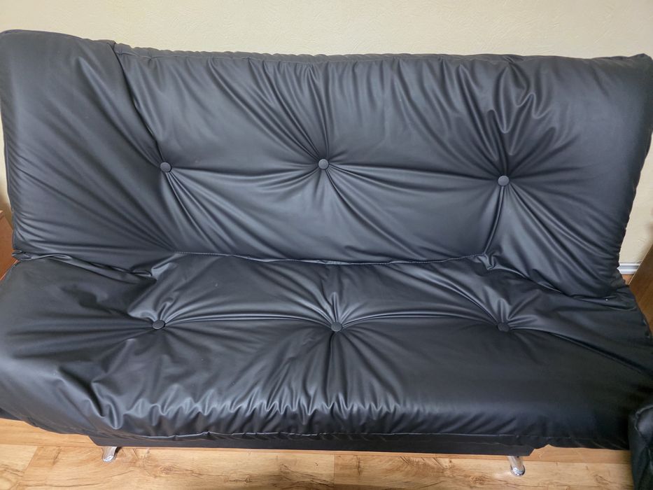 Диван офисный кожзам