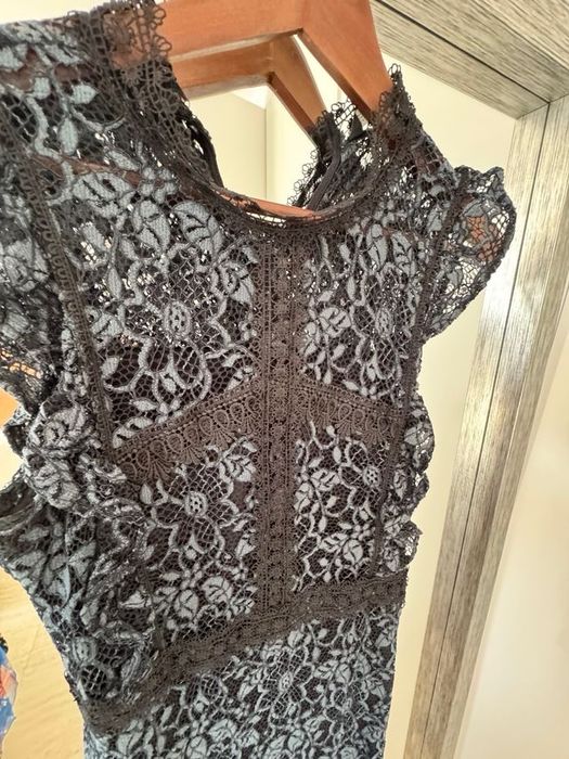 Zara кружевное платье XS