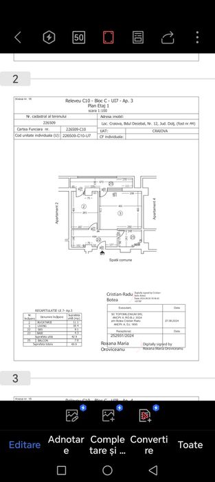 Apartament 2 cam Et.1 Rovine Bactiz