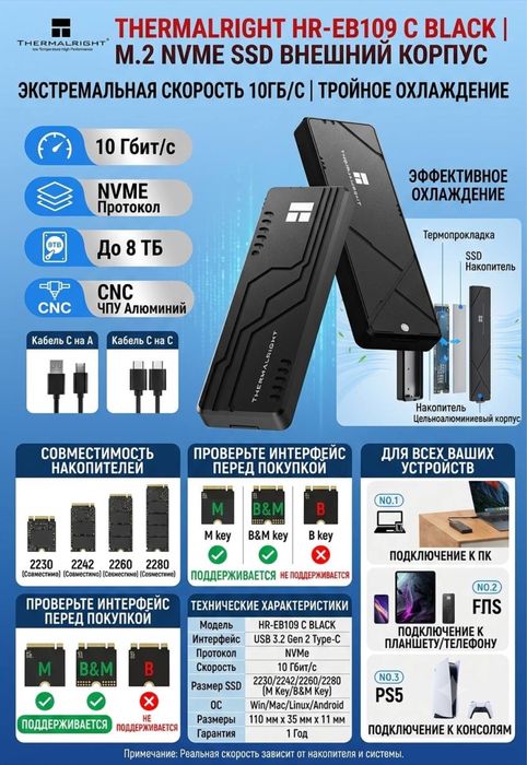 Внешние корпусы для HDD / SSD