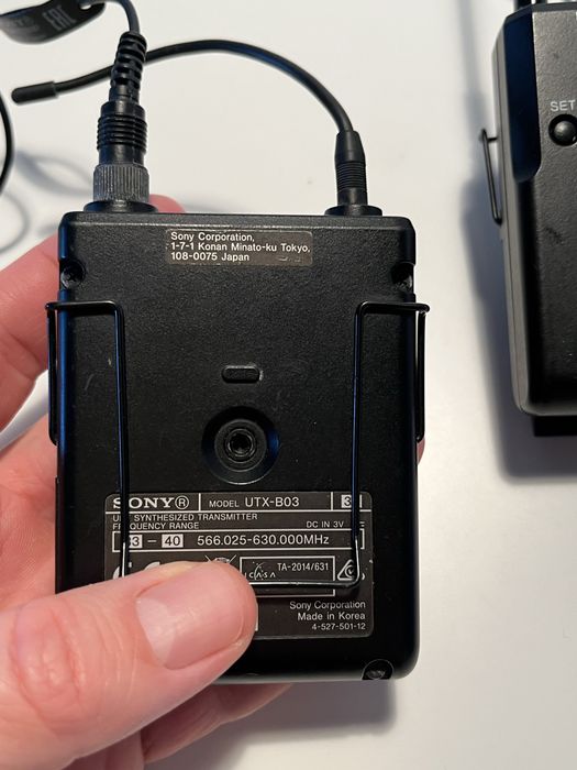 2 Lavaliere Sony UTX-B03 / URX-P03
