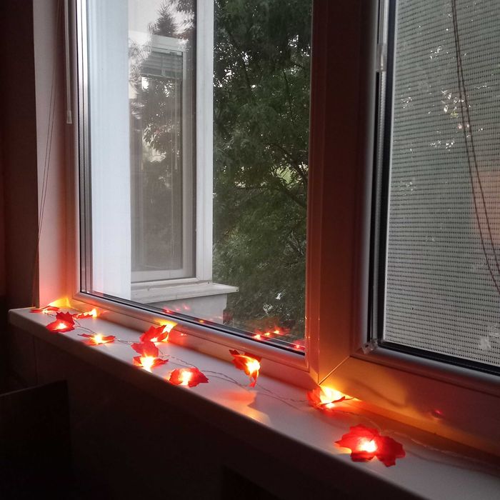 Лампички Светещи есенни листа