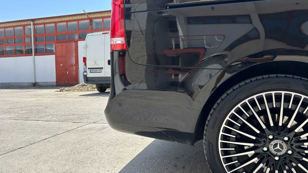 Задна броня Mercedes V-Class W447 фейслифт – черен цвят, оригинал