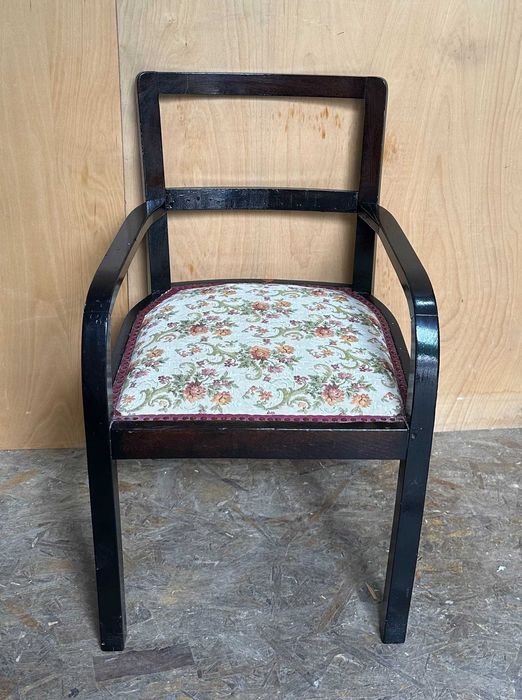 Jilt Vintage din Lemn Masiv; Scaun cu brate din lemn; Scaun Solid