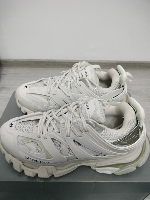 balenciaga track full white