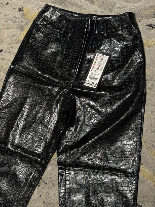 Кожени панталони Zara Amisu 36 размер