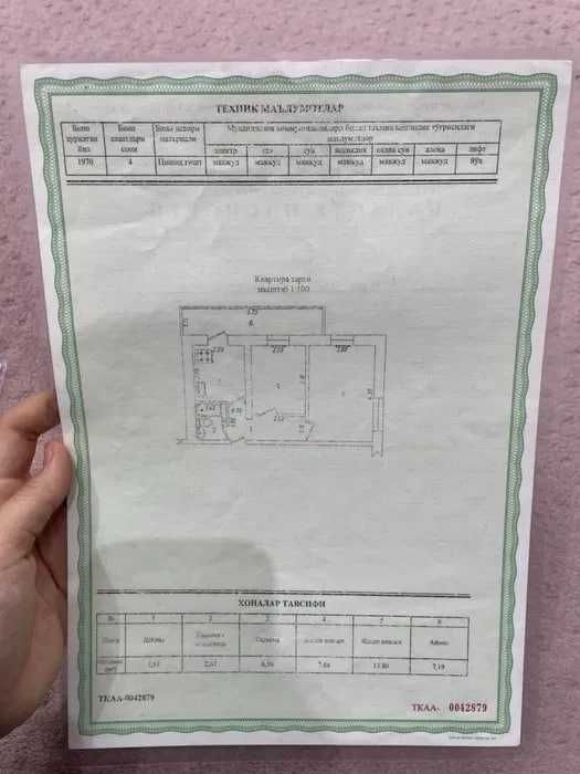 Беруний Хувайдо Махаллада 2 Хонали картира арзон нарxга сотилади !