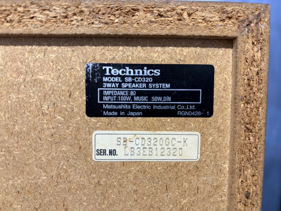 Boxe Technics SB‑CD320, 3 căi, 100W, made in Japan