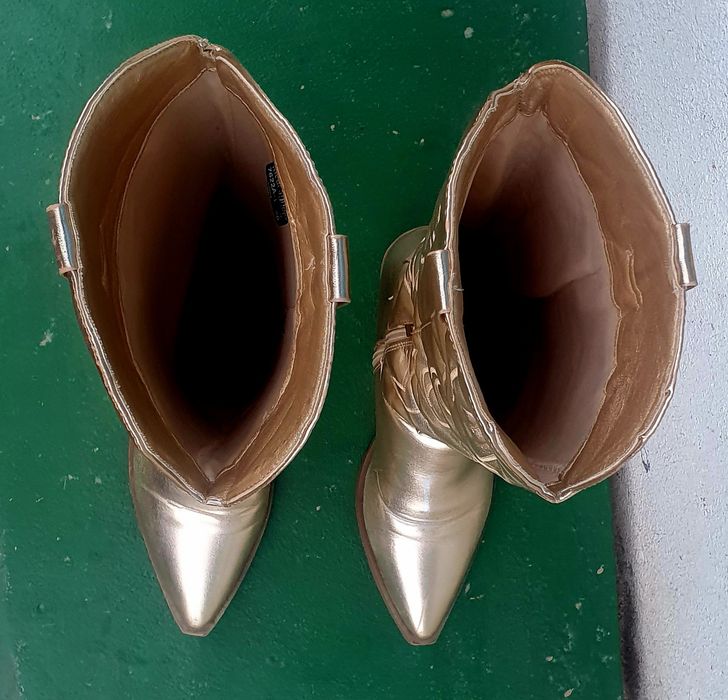 Cizme elegante aurii nr.40