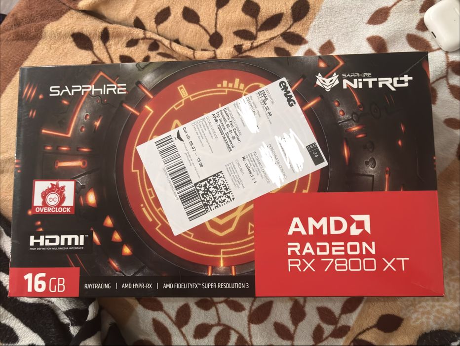Placa video Sapphire Radeon RX 7800 XT NITRO+ 16GB GDDR6 256-bit