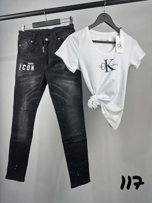 Dsquared дамски черни дънки