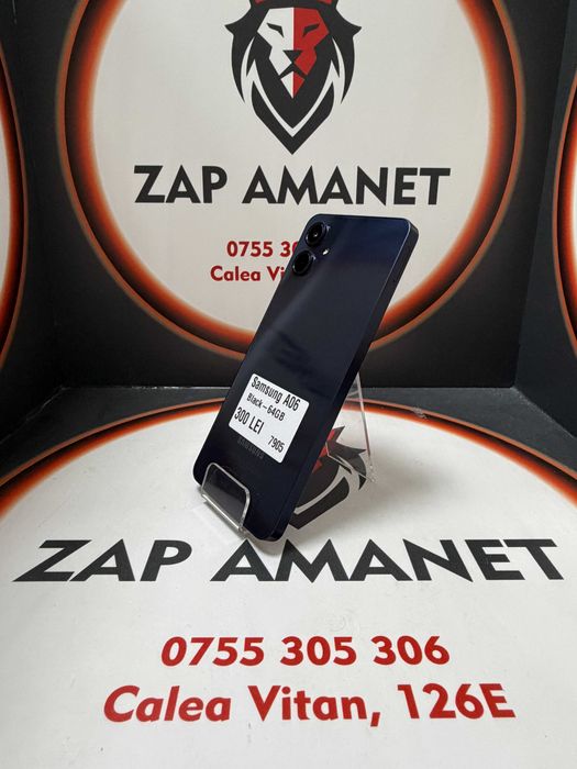 Zap Amanet Vitan - Samsung A06 - Black - 64Gb