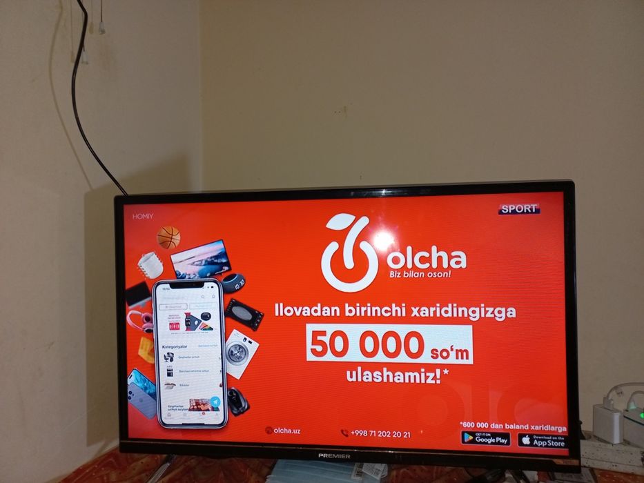 PREMIER 81 см лик телевизор сотилади срочна