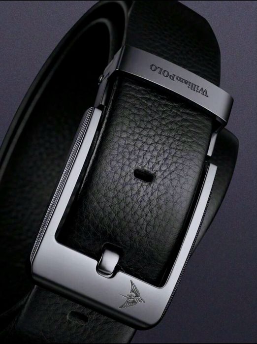 Мъжки официален колан WilliamPAUL LEATH*/Естествена кожа -15% Промоция