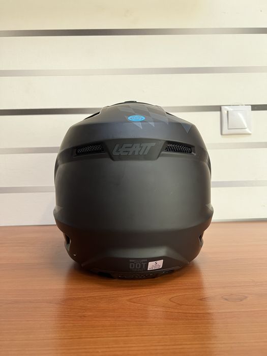 Cască Leatt Moto 3.5 + ochelari Leatt Vizion 3.5 Stealth negru, Mărimea S