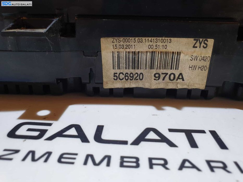 Kit Pornire ECU Calculator Motor Cip Cheie si Ceas Ceasuri Bord cu Imobilizator Volkswagen Jetta 4 2.0 CFHC CFFB 2011 - 2018 Cod 03L906018 02081016309 5C6920970AX 5C6920970A [L4440]