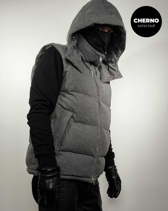 Мъжки пухен елек с качулка MANGO Hooded Puffer Vest – XXL