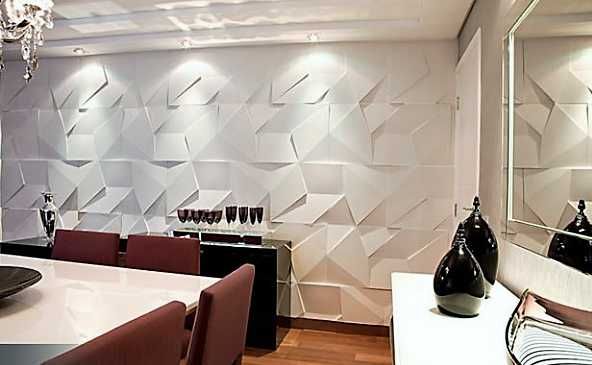 Декоративни 3D панели - 3д гипсови панели, облицовки за стени 0024