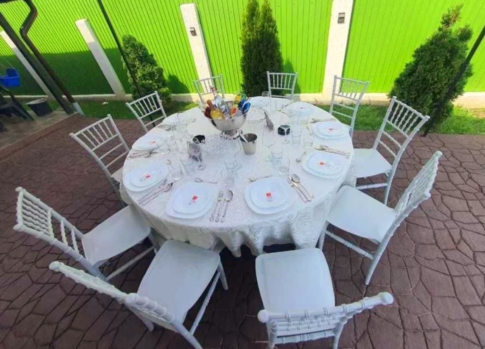 Inchiriem Corturi / Mese/Scaune/Vesela pentru Petreceri și nu numai