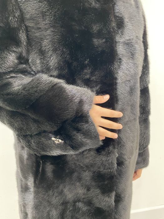 Норка шуба (черный бриллиант)