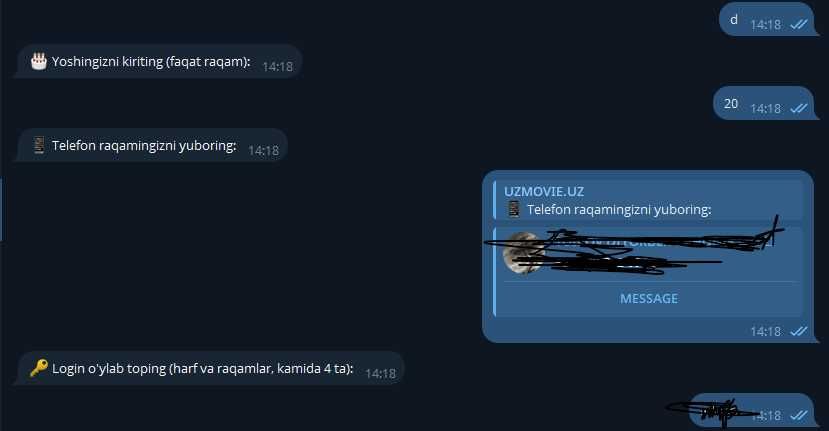 Telegram bot yasash xizmati | Premium kino boti
