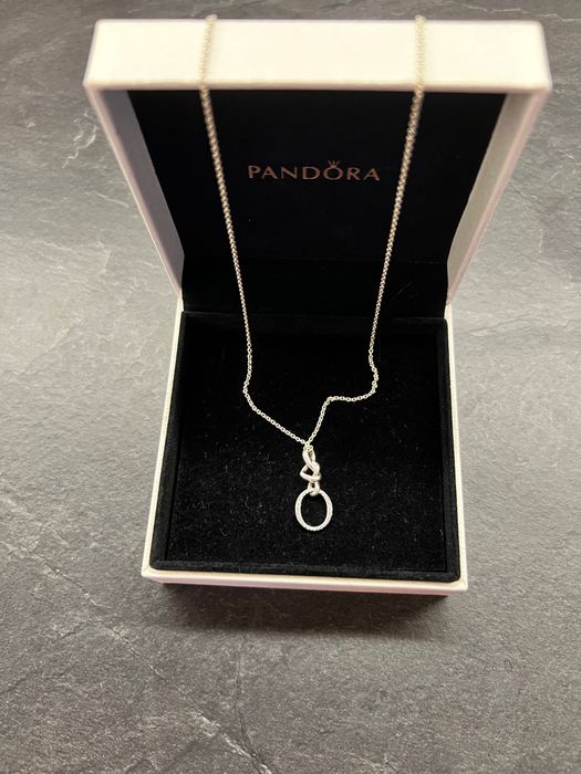 Оригинално сребърно колие Pandora S925 ALE с кутия