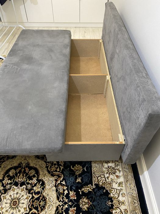 Диван раскладной серый