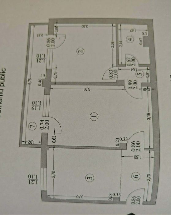 De vânzare apartament 2 camere,etj 1, Călărași, Orizont, bloc Patiseria Luca