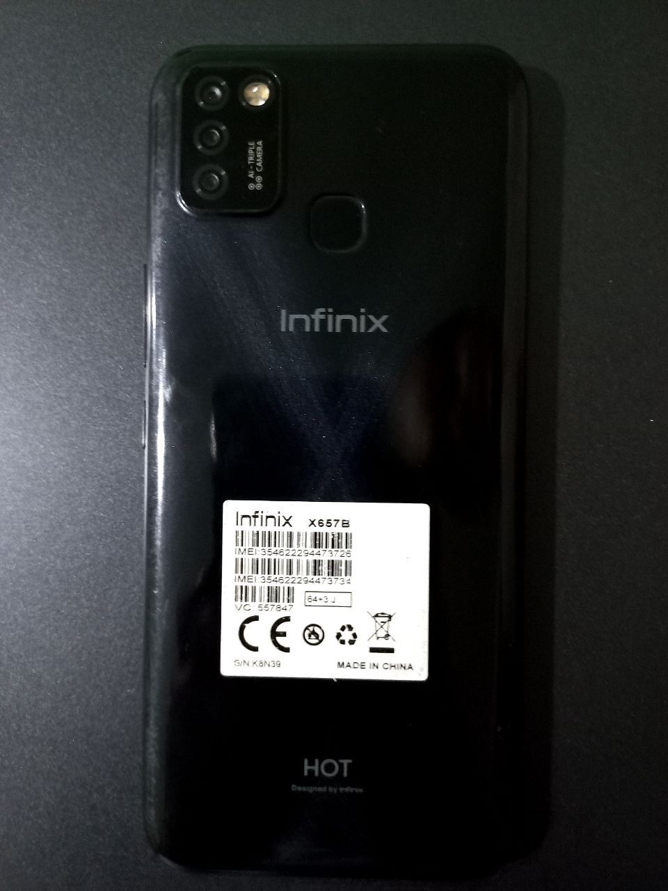 Infinix Hot 10Lite: 1 000 000 сум - Мобильные телефоны Ташкент на Olx